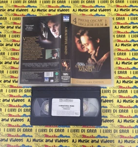 *VHS*film A BEAUTIFUL MIND 2001 Russell Crowe Ed Harris COLLECTOR'S (F41)* - Foto 1 di 1