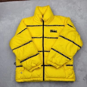 First Down Jacket Men Small Vintage Puffer Coat Duck Feather Down Y2K 90s HipHop - Picture 1 of 9