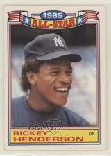1986 Topps Rack Pack Glossy All-Stars Rickey Henderson #7 HOF