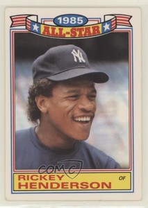 1986 Topps Rack Pack Glossy All-Stars Rickey Henderson #7 HOF