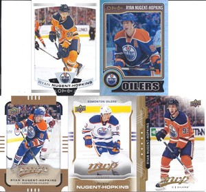 Ryan Nugent-Hopkins 2014-15 OPC Rainbow Foil 19-20 OPC 14-15 15-16 18-19 UD MVP
