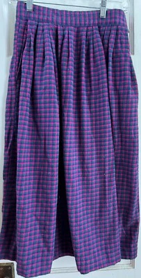 Vintage Cambridge Dry GoodsPleated  Plaid Flannel Skirt - Size 9/10 - Image 1 of 3