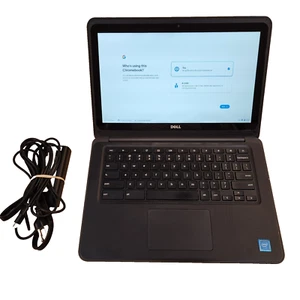 TOUCH SCREEN DELL CHROMEBOOK 13 3380 13.3" INTEL CELERON 3855U 4GB RAM 16GB EMMC - Picture 1 of 11