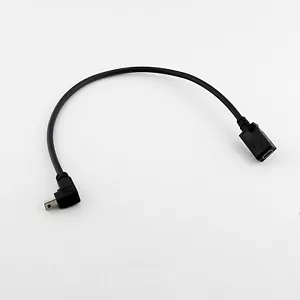1pcs GPS Mini 5 Pin USB Male To Female Down Angle Data Charge Adapter Cable Cord - Picture 1 of 5