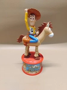 Disney Toy Story 2 Sheriff Woody Bullseye 8" Push Puppet Candy Dispenser Figure - Picture 1 of 6