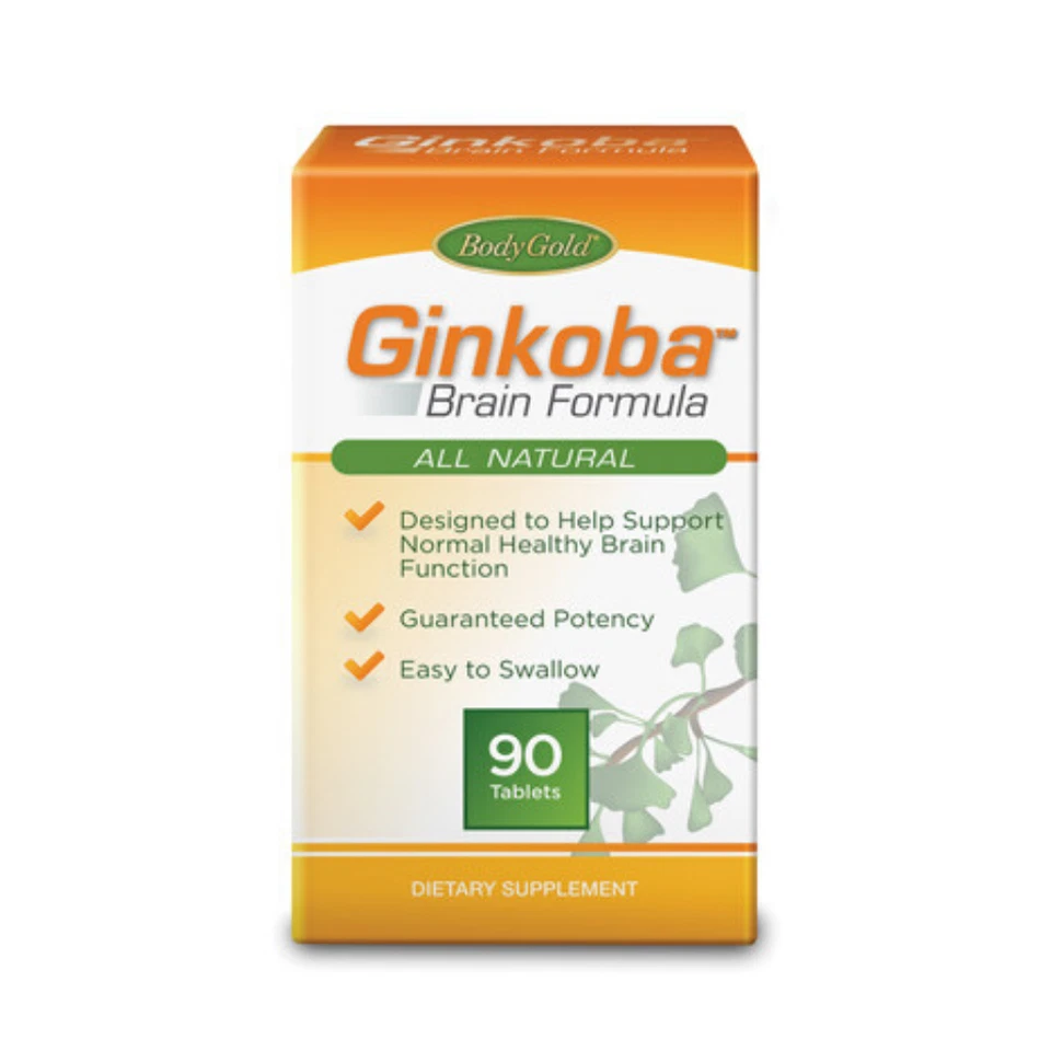Body Gold Ginko Biloba Memory | 90 ct 120 mg Foto 1 de 1