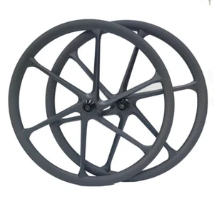 700c 6 Speichen Rennrad Carbon Radsatz Disc Bremse Center Lock 6 Schrauben Nabe - Bild 1 von 24