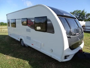 Swift Eccles 580AL 2018 4 Berth Single Axle Touring Caravan, Mover, Island Bed - Picture 1 of 19