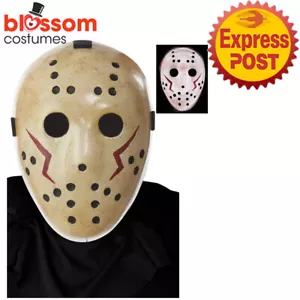 AC1672 Light Up Camp Killer Costume Mask Halloween Jason Voorhees Friday 13th - Picture 1 of 4