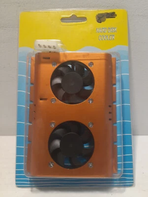 Disco duro DORADO doble motor ventilador de refrigeración radiador escritorio PC IDE Foto 1 de 2