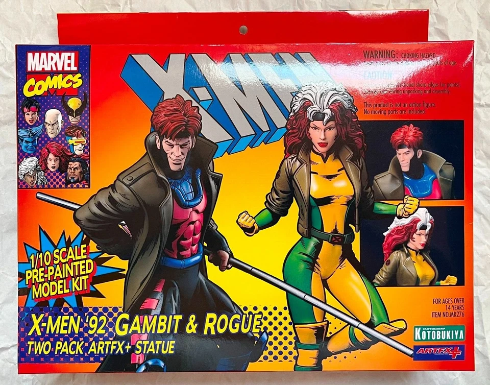 X-Men '92 Gambito y Pícaro Kotobukiya ArtFx+ Estatuas escala 1:10 sin mostrar sin usar, en caja Foto 1 de 4