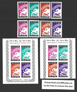 Calf of Man | Isle of Man 1964, 1965 Europa Map Sets Page Local Post VF-NH - Picture 1 of 1