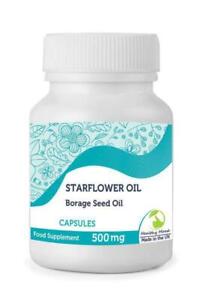 STARFLOWER Borage Seed Oil Linolenic Acid 500mg GLA 500 Capsules British Quality