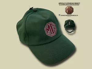 MG RACING GRÜNE BASEBALLKAPPE MIT BESTICKTER MG MARKE MG LIZENZIERTE WAREN.