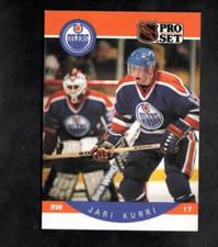 1990 Jari Kurri Pro Set Hockey Edmonton Oilers #87