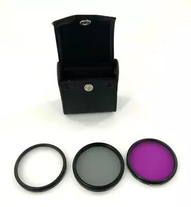 (3) Neewer Professional FLD, UV, CPL Protective 55mm Camera Filters w/ Case - Picture 1 of 6