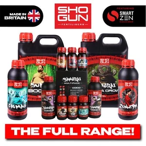 SHOGUN Plant NUTRIENTS Sumo Boost Katana Dragon Calmag Silicon Geisha FULL RANGE - Picture 1 of 21