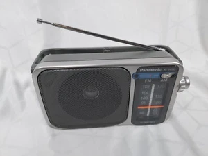 Panasonic RF-2400D AM/FM Portable Radio Gray No Power Cord Tested Working - Picture 1 of 5