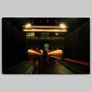 Postcard Baltimore Harbor Tunnel Night View Maryland - Picture 1 of 3