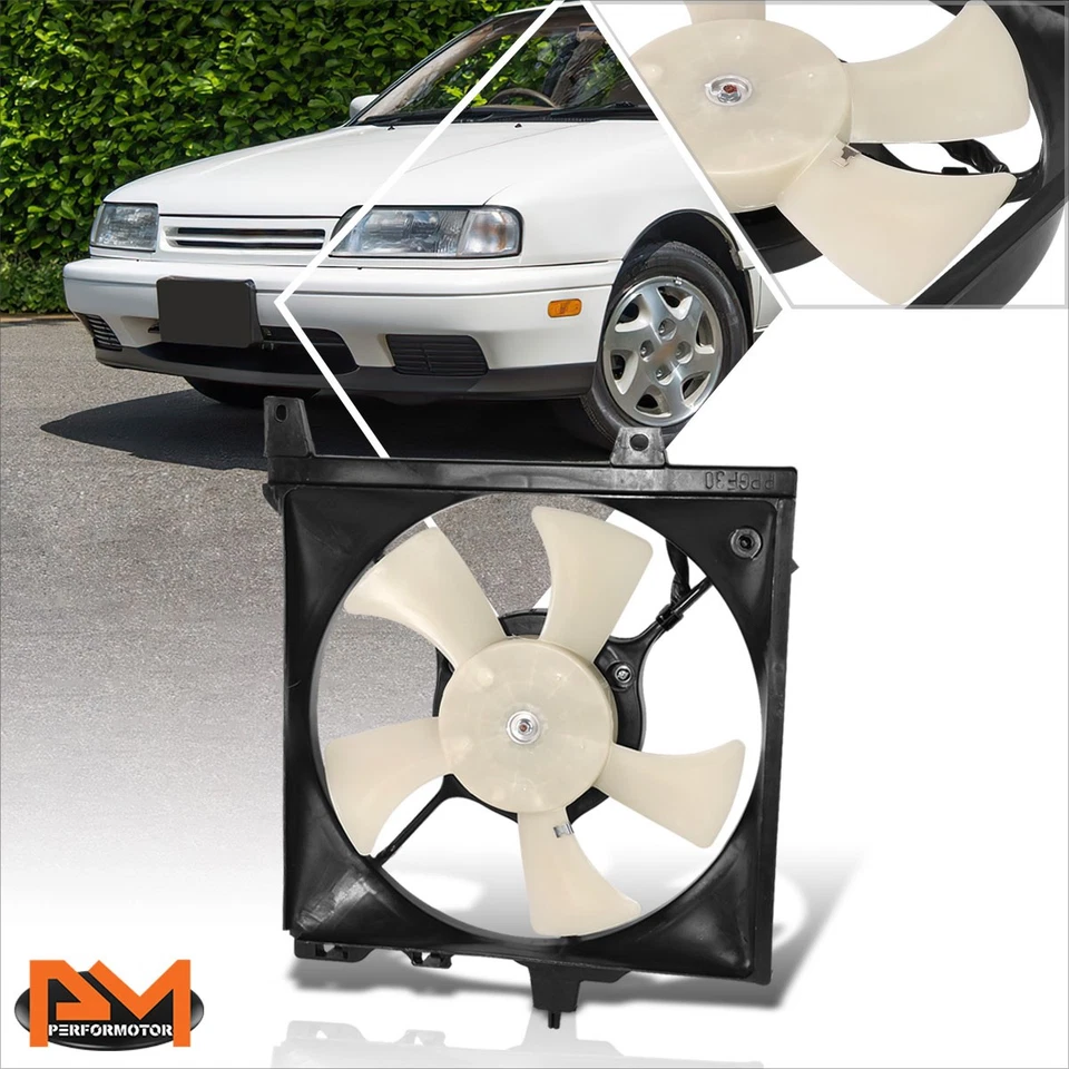适用于 91 - 96 英菲尼迪 G20 工厂风格轻型散热器冷却风扇组件 — 第 1/4 张图片