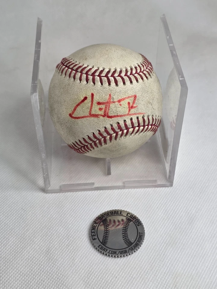CHRISTIAN ROA Autographed Signed Baseball ROMLB Cincinnati Reds Miami Marlins - Image 1 of 1