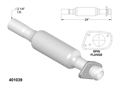 Catalytic Converter for 1984-1985 Chevrolet Camaro 2.5L L4 GAS OHV - Изображение 1 из 2