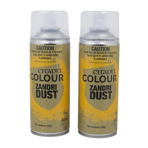2 x Citadel ZANDRI DUST Spray Paint 400ml Games Workshop Primer Undercoat Base - Picture 1 of 3