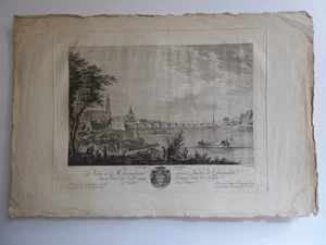 2 Gravures Eau Forte A. Zingg G. Paris - Vue de Dresde et du Pont de Vernon - Picture 1 of 6