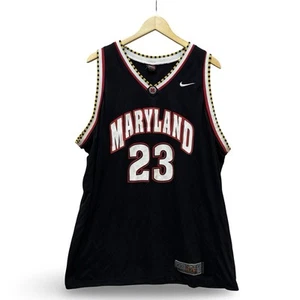 Vintage Y2k Maryland Terrapins Basketball Jersey Men Size 2XL Black #23 Umd - Picture 1 of 14