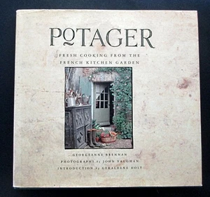 FRENCH COOKBOOK POTAGER by GEORGEANNE BRENNAN LINEN HARDBOUND BOOK 1ST EDITION - Bild 1 von 6