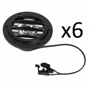 Fusion 29056 Qty 6 MOONRAYS METAL WELL LIGHTS Black LED Low Voltage - Picture 1 of 4