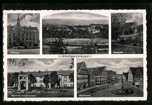 Ansichtskarte Hofgeismar, Rathaus, Schanzen, Kaserne, Marktplatz - Picture 1 of 2