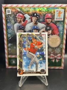 2025 Topps Holiday Baseball Jackson Holliday H188 Holiday Baltimore Orioles - Picture 1 of 2