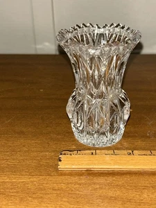 Vtg Princess House Clear Crystal Pineapple Shape Mini Bud Vase /Toothpick Holder - Picture 1 of 7