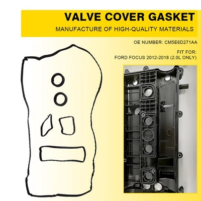 For 2012 2013 2014-18 Ford Focus 2.0L Engine Valve Cover Gasket Rocker Arm Cover - Image 1 of 4