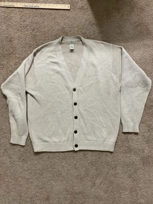 DE COLECCIÓN L.L. Cárdigan BEAN Grandpa para hombre L beige tostado tejido costero clásico Foto 1 de 4