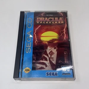 Dracula Unleashed (Sega CD, 1993) Complete CIB W/ Reg Card Cracked Case - Picture 1 of 7