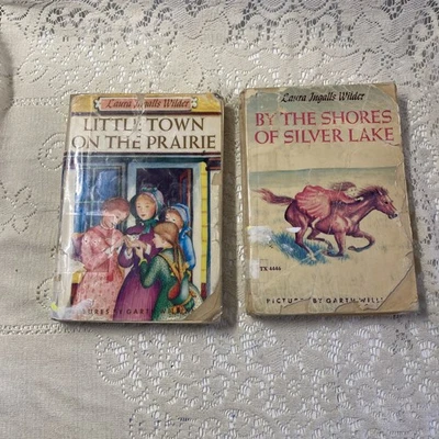 Little Town on the Prairie & By The Shores Of Silver Lake Laura Ingalls Wilder - Image 1 of 4