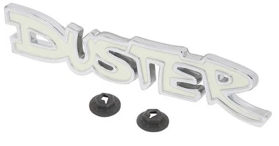 Plymouth Duster 1972-76; emblema del panel trasero del guardabarros delantero "Duster"; Mopar Foto 1 de 4