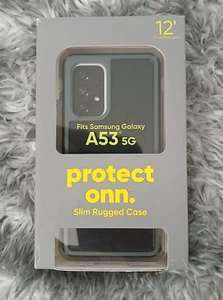 New PROTECT ONN Rugged Phone Case for Samsung Galaxy A53-5g black And Grey - Photo 1 sur 2