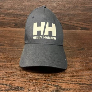 Helly Hansen Mens Ball Cap Black White Logo One Size Cotton - Picture 1 of 8