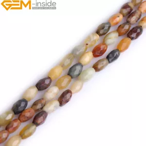 Cuentas de piedra de nefrita multicolor de jade HuaShow natural para hacer joyas de 12 mm - Imagen 1 de 34