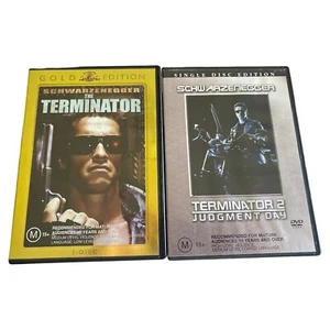 The Terminator 1-2 Judgement Day DVD Lot Bundle Action Arnold Schwarzenegger - Picture 1 of 6