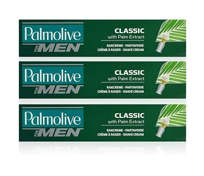Palmolive Classic Lather Shave Cream with Palm Extract 100ml x 3