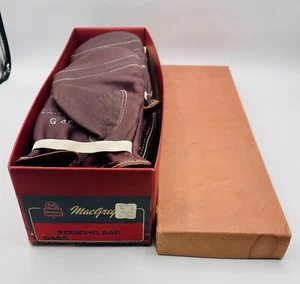 Mac Gregor Vintage Stanz-/Schlagtasche G485 NOS mit Handschuhen Komplettset - Bild 1 von 9