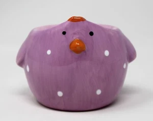 Maceta suculenta Little Purple Chick - Plato de baratija - Decoración de Pascua - 3" de alto - Imagen 1 de 8