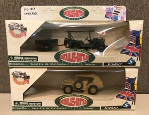 Solido Batailles-Battles Collection 6110 Command Car & 6112 Jeep Ambulance NEW - Picture 1 of 9