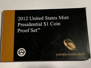 2012 US Mint Proof Set 4 Piece Golden Presidential $1 complete with OGP COA - Picture 1 of 4