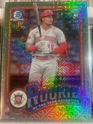 💥2024 Bowman Chrome Mega Box Noelvi Marte Rookie Of The Year Favorites Mojo💥 - Image 1 of 3