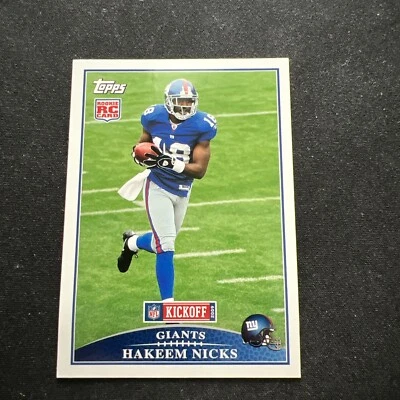 2009 Topps - #335 Hakeem Nicks (RC) Kickoff 2009 Edition - Image 1 of 2